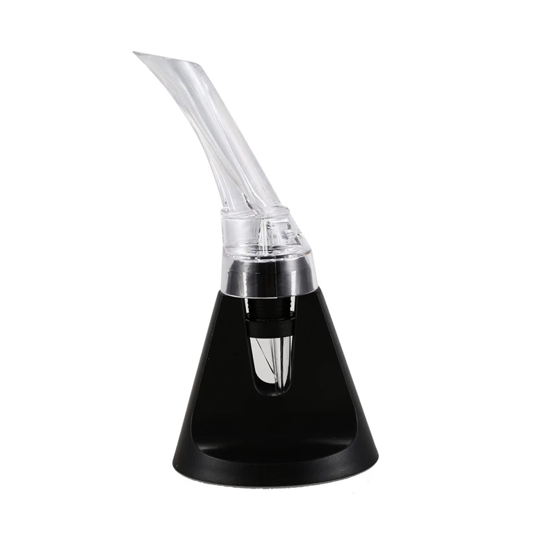 

New Red Wine Aerator Glass Aerating Decanter Pourer Box Stand Set