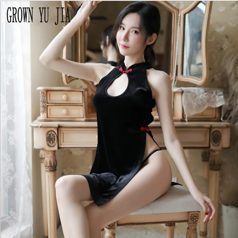 Сексуальная одежда для ночного клуба Униформа горничной Женский бандажный