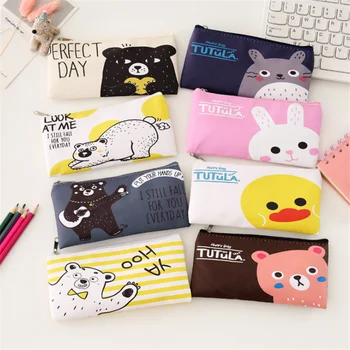 

Vogvigo Cartoon Animal Makeup Bag Zipper Cosmetic Organizer Bag Students School Cosmetic Pencil Bag Coin Change Case Pouch New