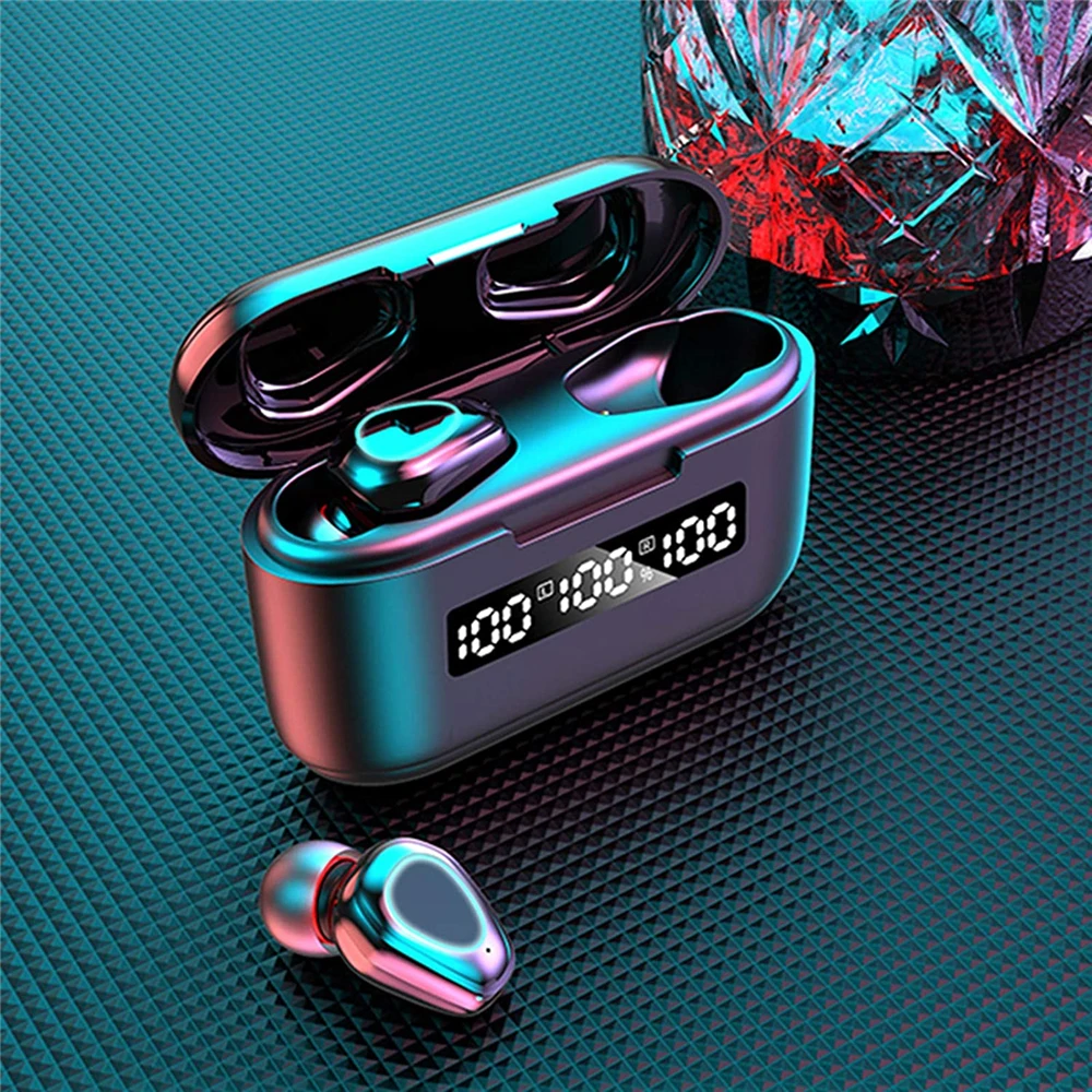 Wireless Bluetooth Earphone headset 5 0 TWS Binaural in ear Noise Reduction Sports Bluetooth Headset with microphone Headphone