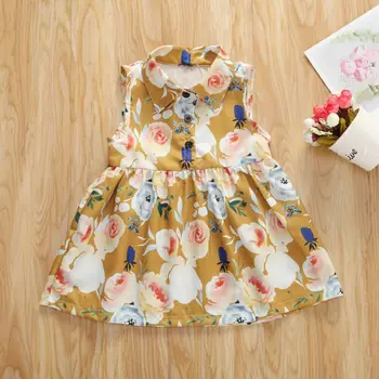 

2020 New Pudcoco Toddler Kids Baby Girl Dress Summer Clothes Princess Party Dress Beach Floral Sundress Wholesale