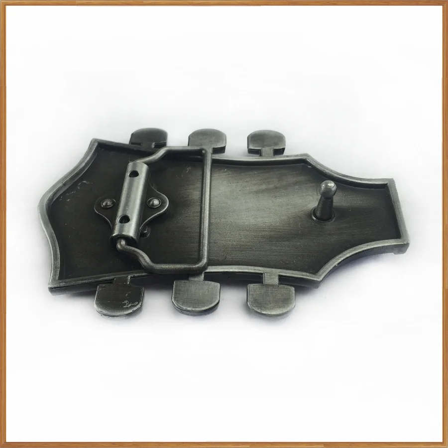 Пряжка для клуба цинковый сплав Ретро стиль Красная гитара голова музыка джинсы