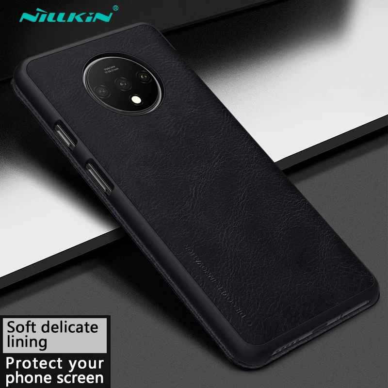 Кожаный чехол-книжка Nillkin Qin для Oneplus 7T Pro