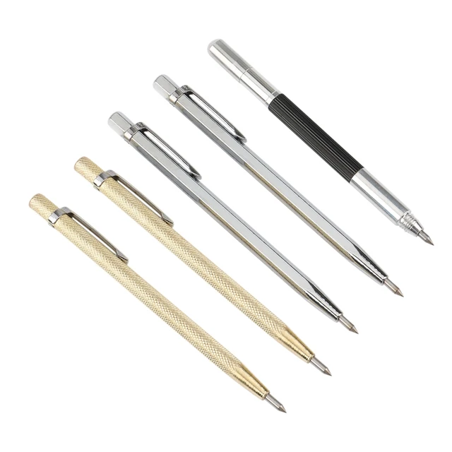 Tungsten Carbide Scriber Etching Engraving Pen Tungsten Metal Scribe Tool  Marking Tips Knurled Handle for Comfort Grip - AliExpress