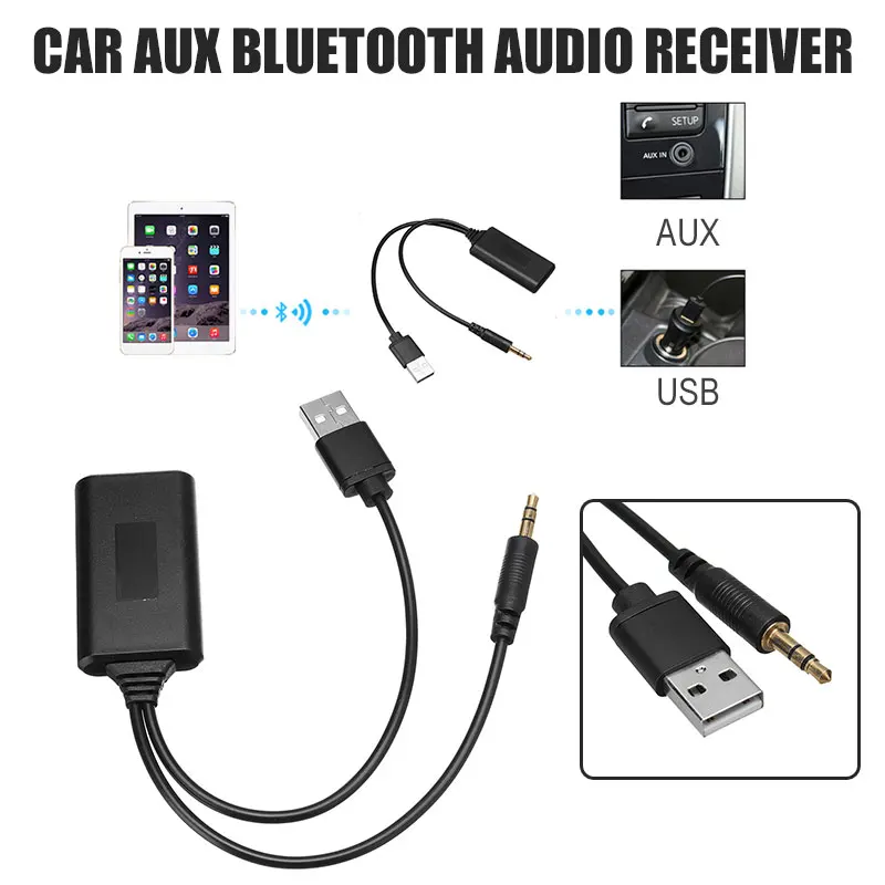 Vehemo Aux кабель Bluetooth приемник телефон музыка Bluetooth адаптер прикуриватель Bluetooth адаптер для USB автомобиля радио Dongles