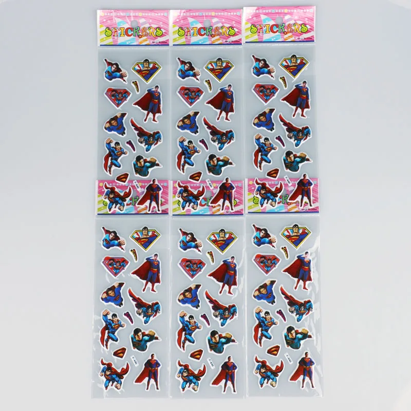 6 листов 27 стиль не повторять наклейка Марвел Человек паук Железный человек VSCO Капитан Америка Мстители 3D пузырь пышные детские игрушки для мальчиков - Цвет: F446-6