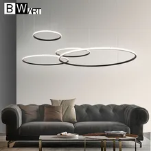 BWART современный светодиодный алюминиевый круглый светильник s для дизайна интерьера, инженерный светильник, подвесной светодиодный светильник