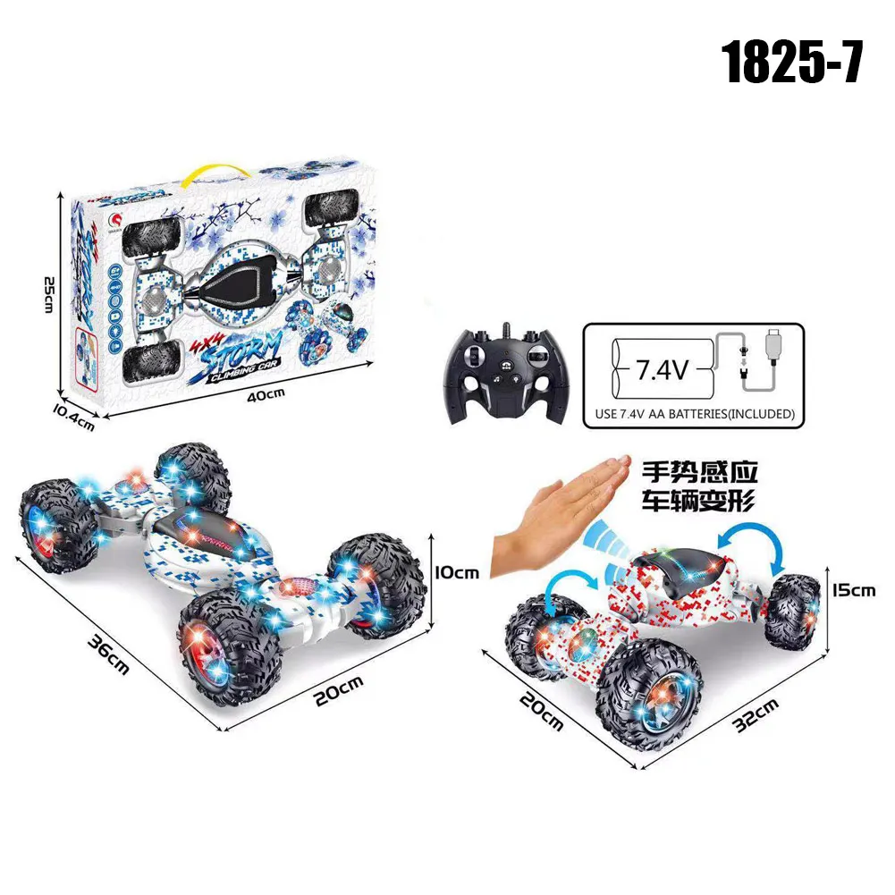 

Stunt RC Car Toy Gesture Sensing Twisting Vehicle with Light Music Effects Kids Gifts 998