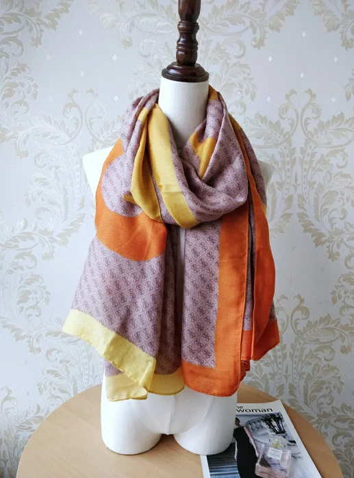 new German Brand Womens High Quality Scarf womens scarves, Autumn fashion scarves Shawl - Цвет: Розовый