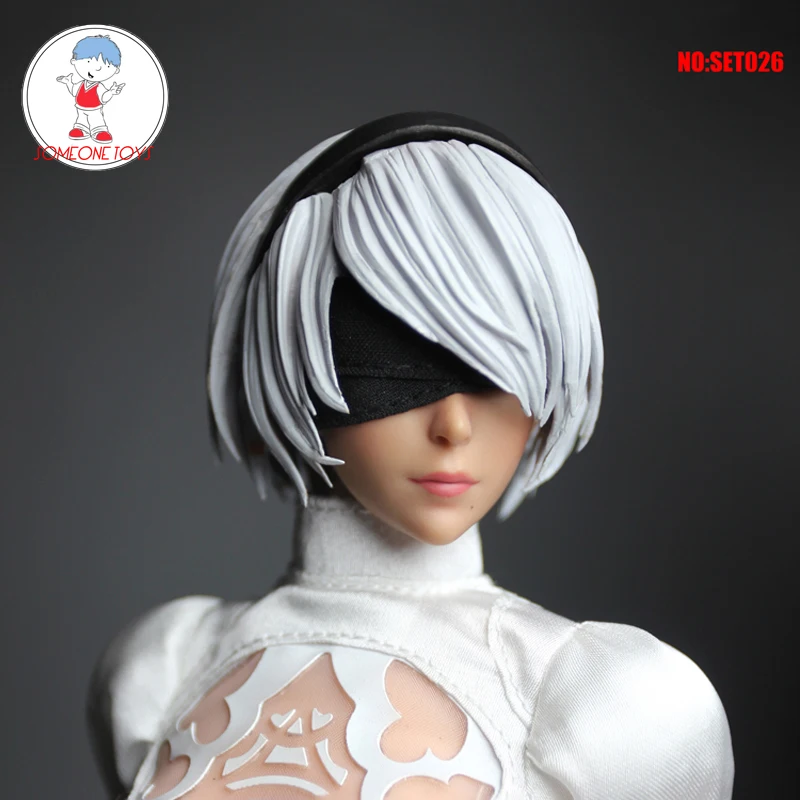 В наличии 1/6 весы НИР: автоматы 2B YoRHa женский манекен головы лепить Headplay с глазами