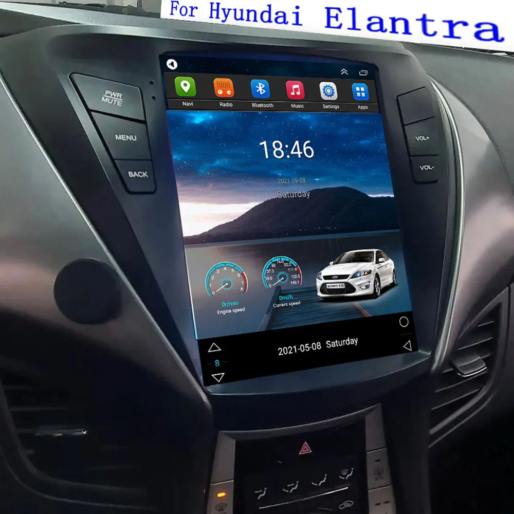 Для Hyundai Elantra MD 2012 I35 Avante 2011- 2013 2014 2015 2016 Tesla Style Android автомобильный GPS-радионавигатор