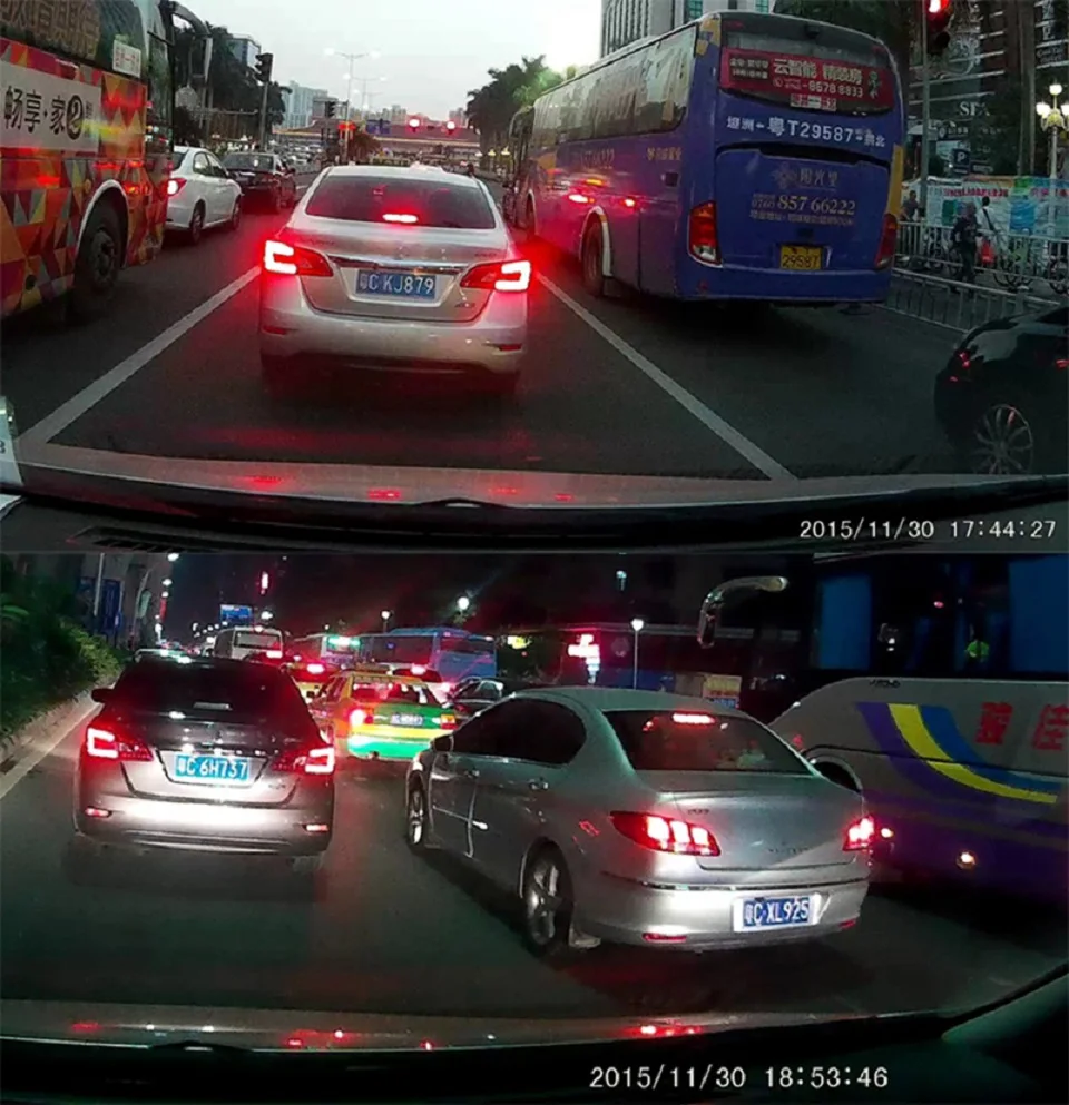 Видеорегистратор ночного видения 1080P Автомобильный видеорегистратор 5 дюймов ips экран Автомобильный видеорегистратор Автомобильное зеркало заднего вида двойной объектив камера