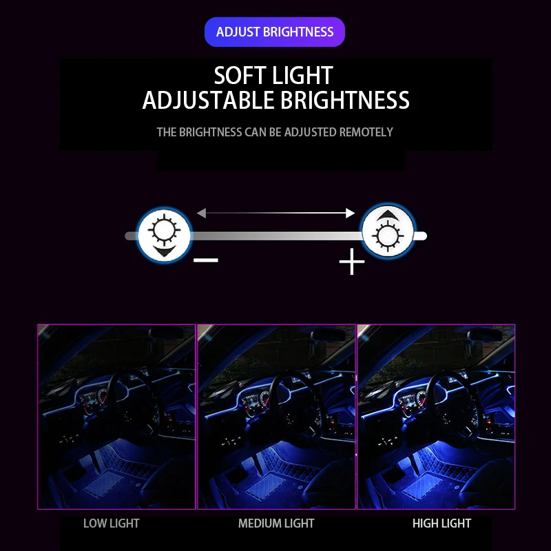 Auto Strip Line Light Auto Interieur Beleuchtung Auto Tür Licht USB Led  Draht Seil Linie Flexible Neon Licht Atmosphäre Dekorative Lampe