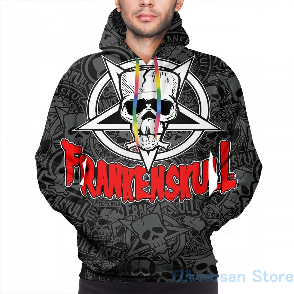 Мужские толстовки свитшоты для женщин забавные FrankenSkull-Новый Hellion логотип-о-Рама