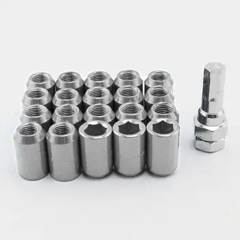 

M12 20Pcs/Set 1.5/1.25 Car Inner Hexagon Wheel Drive Lug Nuts Cone Acorn Taper Seat