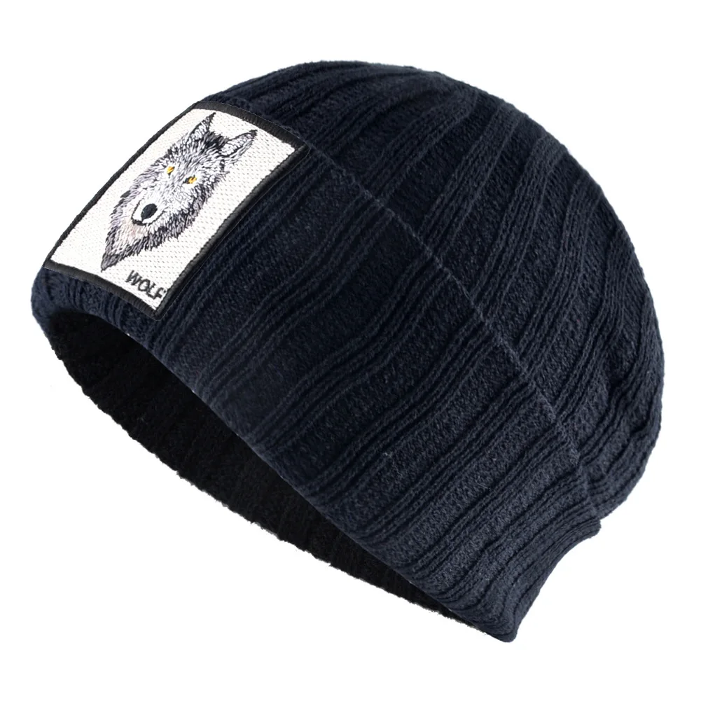 Зимняя шапка в форме животного Beanie Мужская Женская теплая шапка Bonnet Homme Hiver