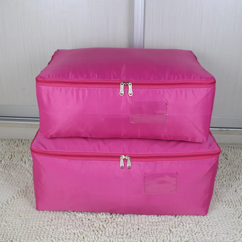 

Clothes Storage Bag Cotton Quilt Sorting Bag Household Moisture-Proof Wardrobe Organizer For Things In The Closet Travel Zip Bag
