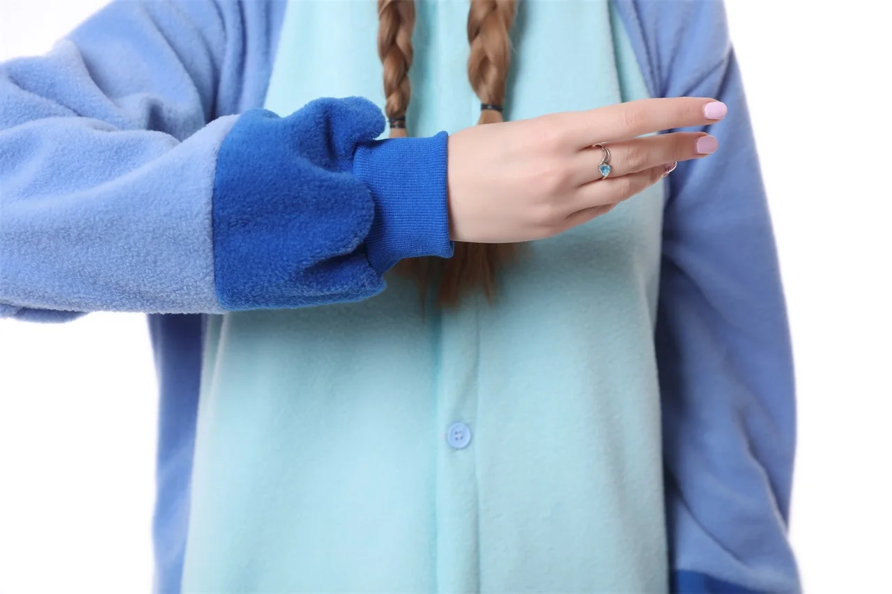 Кигуруми Лило Ститч Onesie аниме мультфильм пижамы женские комбинезоны для взрослых в виде животных свободные милые пижамы фестиваль наряд