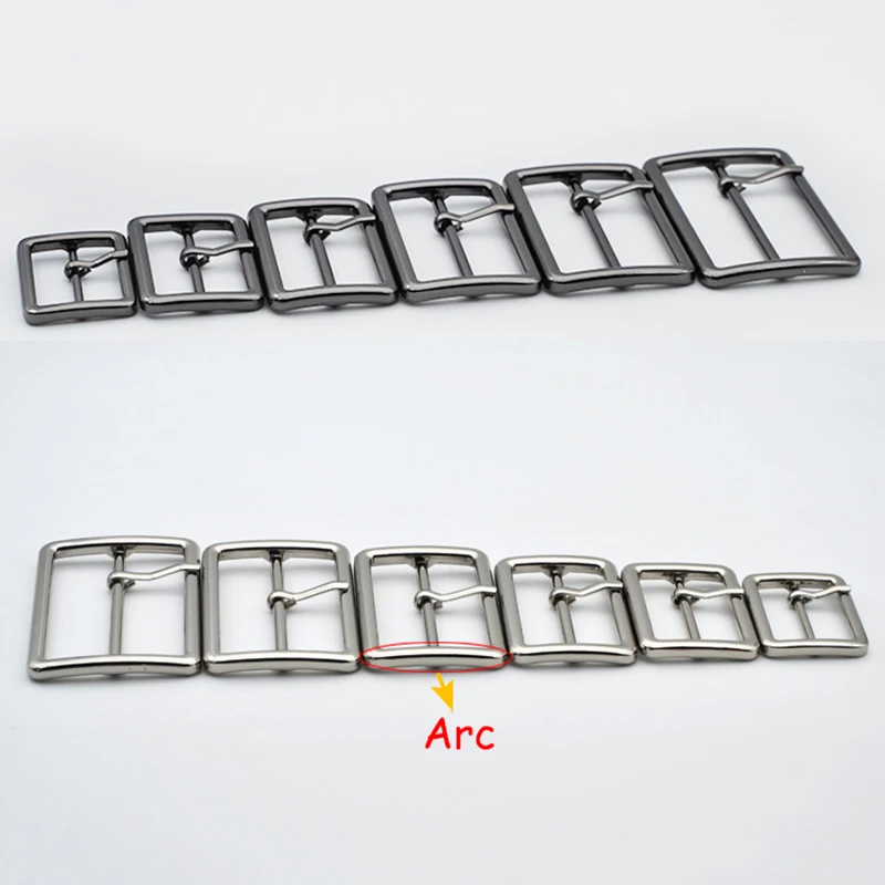 Meetee 5pcs 20-50mm Metal Pin Buckle Bag Strap Webbing Adjust Hook Decoration Clasp DIY Belt Buckle Garment Accessories YK414
