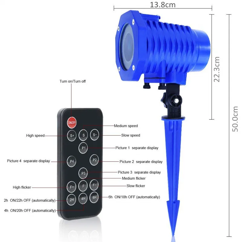 Проекционный свет анимированный СВЕТОДИОДНЫЙ пульт ДУ проектора управление свет Рождественский прожектор для Хэллоуина огни для двора сад Вечерние огни