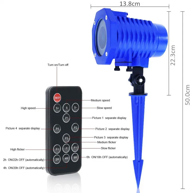 Projector de Luz de Controle Luzes do Projetor para Quintal Luzes do Partido do Dia das Bruxas Luz de Projeção Animado Remoto Jardim Natal Led 5 Animado Luz de projeção Led Projector de