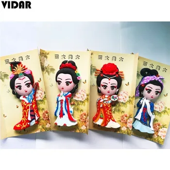 

VIDAR Creative Magnet Cartoon Peking Opera Opera Magnet Home Decoration Decoration Sticker