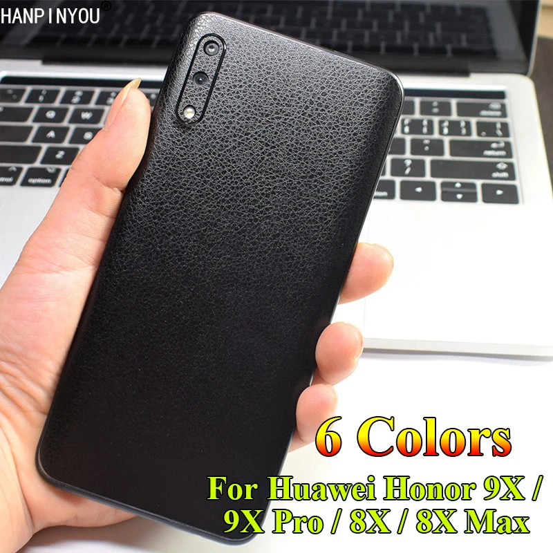 

For Huawei Honor 9X 9XPro 8X Max New Luxury Ultra Thin Full Back Cover Matte Decals Imitation Leather Sticker Protect Film