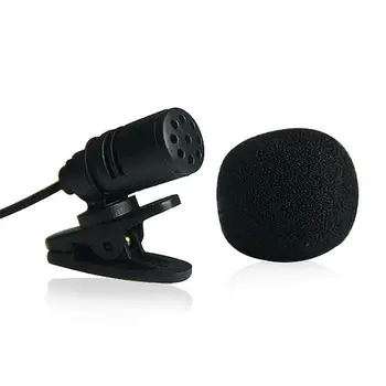 

Portable External Hands-free Mini Wired Clip-on Lapel Lavalier Microphone For PC Laptop 3.5mm External Universal Microphone Mic