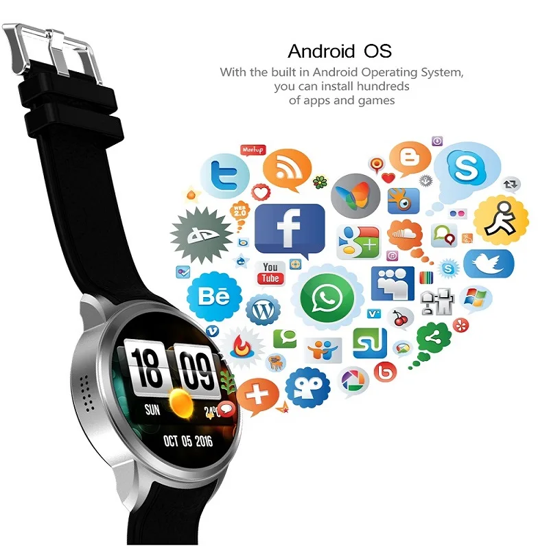 SULEIYI Smart watch X200 Android 5.1 1+16GB IP67 waterproof Smartwatch Support 3G WIFI GPS Nano SIM card Heart Rate 2.0 Camera