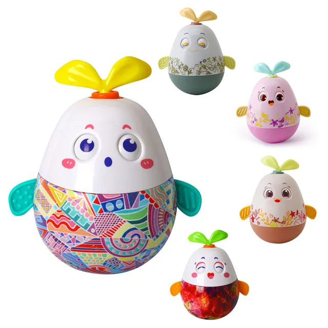 Tumbler Rabbit Cartoon Style with Music Box Bell Roly-Poly Musical Early Education Toy for Baby Toddler Infant Gifts Toys 1