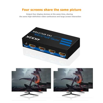 

HDMI Splitter Converter 1 Input 4 Output HDMI Switcher 4K x 2K HD Adapter