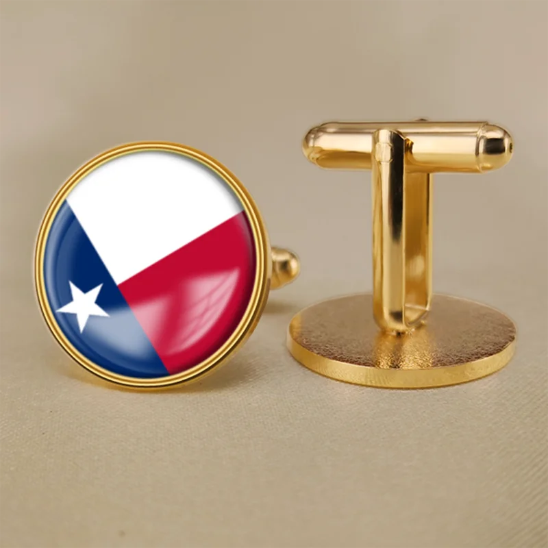 

Seal of Texas of United States of America Map Flag Cufflinks