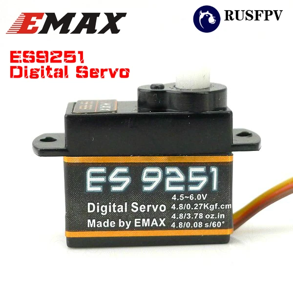 10 шт. Emax ES9251 2,5g пластиковый микро цифровой сервопривод для радиоуправляемой модели EPP 3D F3P самолет Дрон