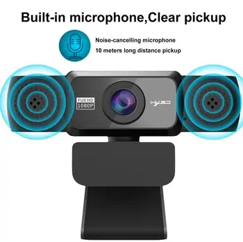 

1080P HD Webcam with Mic Rotatable PC Desktop Web Camera Cam Mini Computer WebCamera Cam Video Recording Work