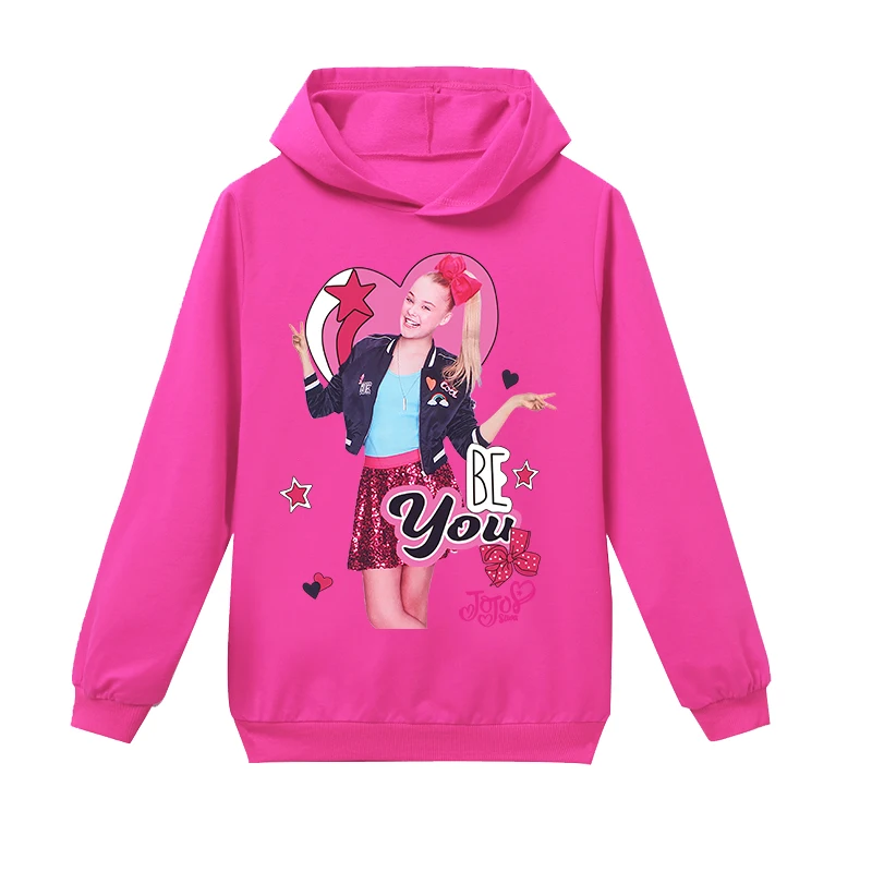 H1281 Г. Топы для девочек с героями мультфильмов; JOJO Siwa; осенние куртки; пальто с капюшоном для малышей; Верхняя одежда для детей; пальто; повседневная одежда; толстовка - Цвет: H1281