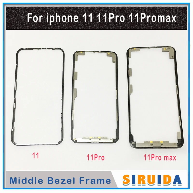 5 шт., высокое качество ЖК-дисплей средняя Рамка для iPhone 11 pro XS Max X XR Экран средней рамы шасси ремонта Запчасти+ 3 М Стикеры