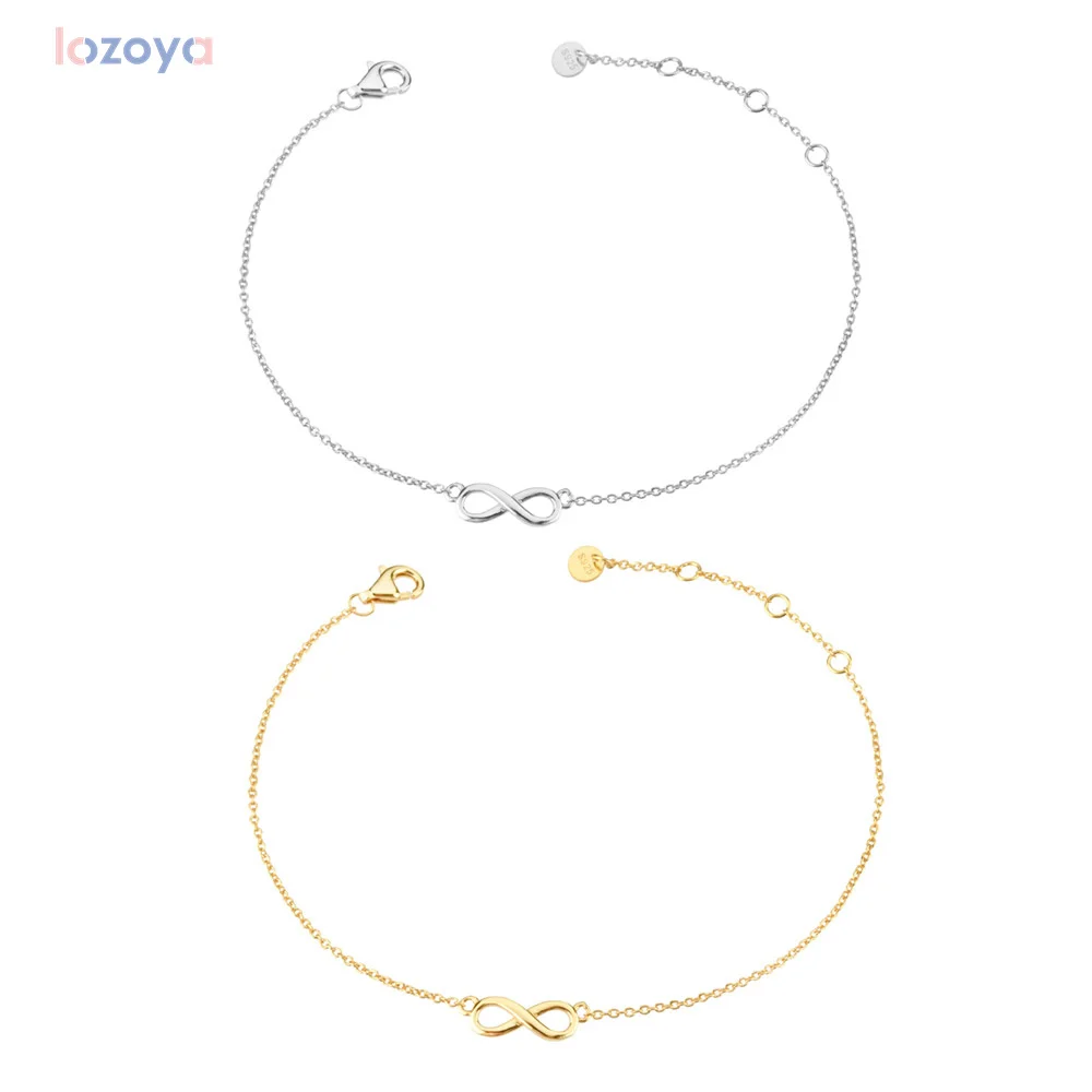 

LOZOYA, новинка 2020 года, роскошные ювелирные изделия из стерлингового серебра 925 пробы, подвеска для лучшего друга, цепочка-браслет для женщин, простой подарок на свадьбу 2021