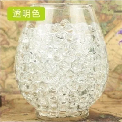 10000 pcs/bag 11 kinds of color crystal mud crystal earth sponge crystal beads colored pottery bubble beads soilless cultivation - Цвет: transparent -10000-9