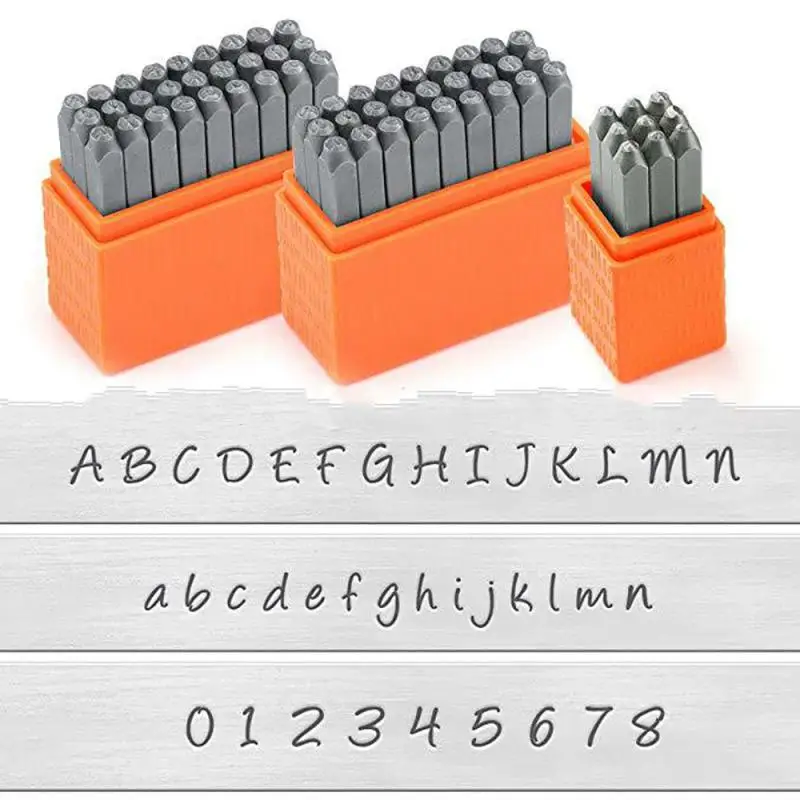 3MM Typewriter Font Combination Metal Alphabet Letter Stamp Set - Metal  Letter Stamps-Metal Stamping and Jewelry Tool - SGE-3UL