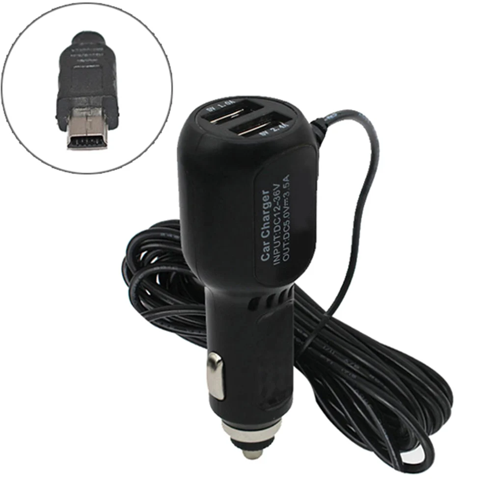Мини USB зарядное устройство 5 В 3 5a с 2 usb портами для видеорегистратора камеры GPS