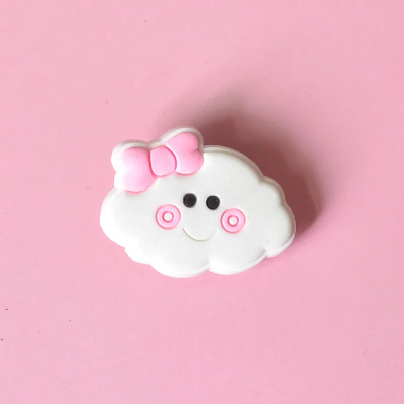 CSBL Shoe Accessories Removable Shoe Ornament Shoe Buckle Cute Cartoon Girl Eva Sandals PVC Crocses Charm Kids Women