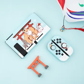 

Cute Fox Switch Protective Shell TPU Soft Case Split Cover Shell Anti-fall Game Console Box Case For Nintendo Switch Accessories