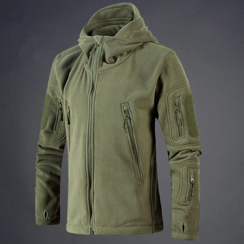 

Autumn Winter Outdoor Soft Shell Fleece Jacket Men Hunting Fishing Sportswear Thermal Hiking Jackets