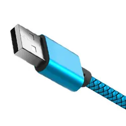 USB кабель 2A быстрое зарядное устройство Плетеный 3M usb-кабели данных для IPhone6s 7 8 Plus iPhone Xs Max Ipad Mini 1 2 3 4 зарядное устройство - Цвет: Blue