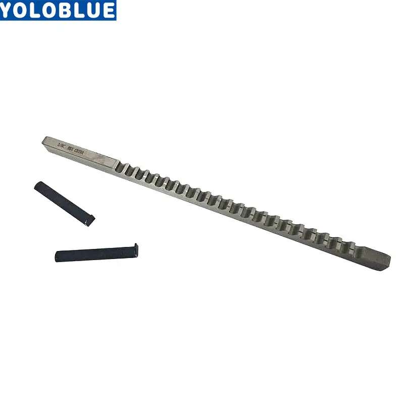 HSS Broach 3/8 C Push-Type Keyway Broach Inch Size Cutting for CNC Machine Tools with Shims