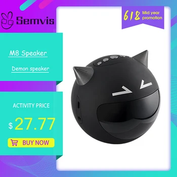 

M8 Bluetooth Speaker Portable Mini Demon Speaker Subwoofer Speaker With Microphone Support TF Card Bluetooth Speaker Clock