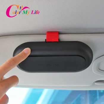 

Color My Life Car Styling Sun Visor Glasses Case Sunglasses Holder Box for Renault Koleos Samsung QM6 2016 - 2020 Accessories