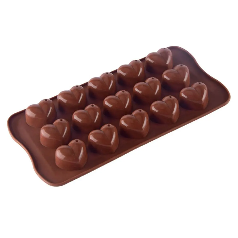 

15-hole Small Water Drops Heart Shaped Silicone Cake Mold Chocolate Cake Baking Mold Diy Safe Soap Mold Corrosion Resistance