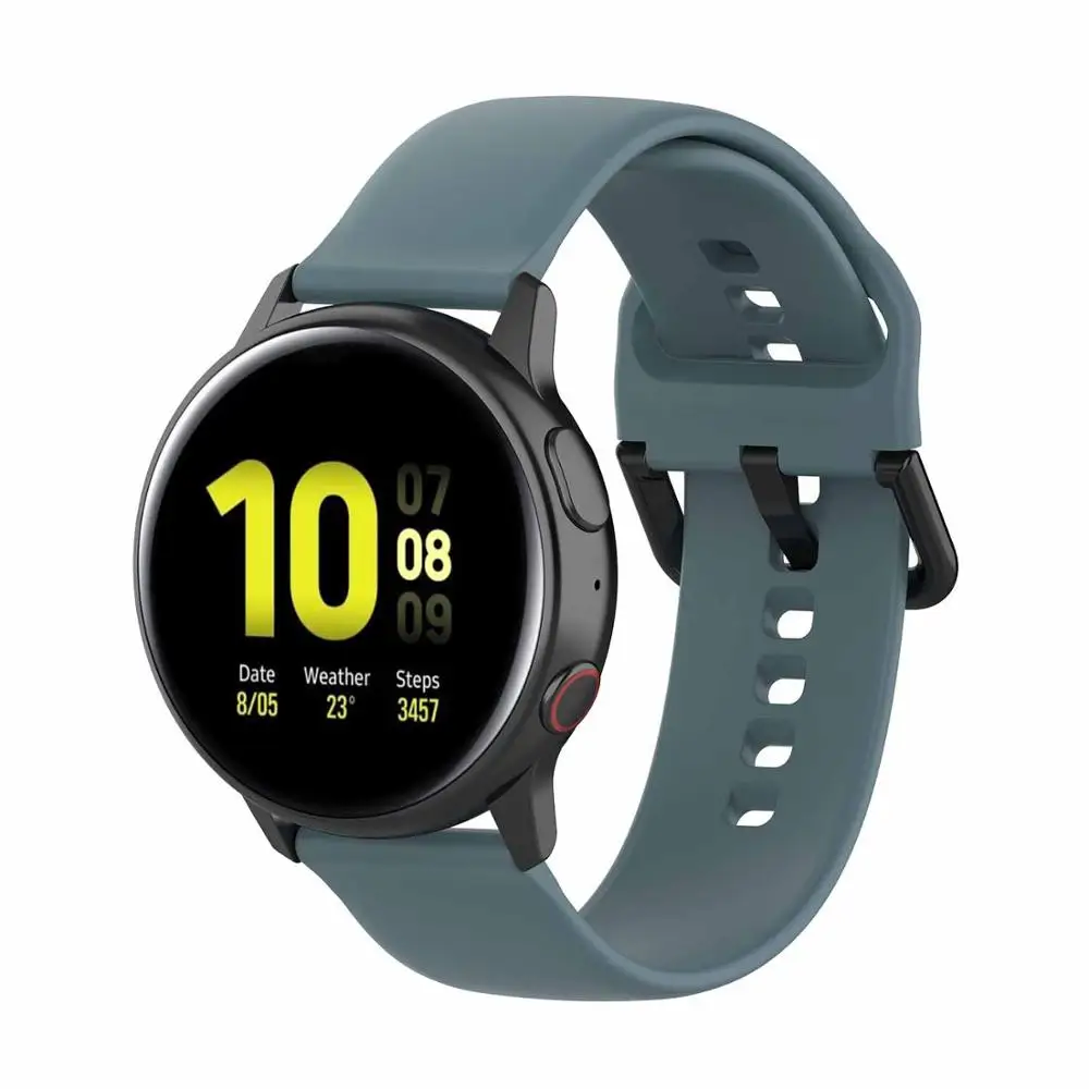 L/S силиконовый сменный ремешок для наручных часов для samsung Galaxy Active 2 40 мм 44 мм аксессуары для умных часов Active2#926