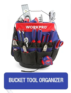 WORKPRO 4 size tool kit bag waterproof Storage tool Bag Men's Multifunction Bag tool organizer electrician Shoulder Bag power tool bag